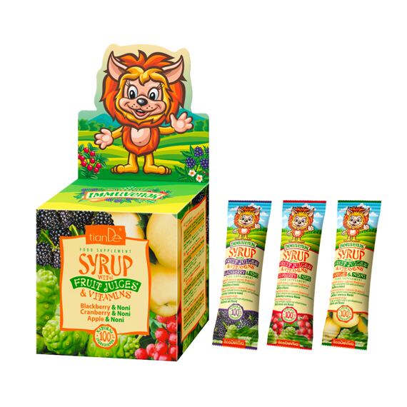 Sirupy s ovocnými šťavami a vitamínmi